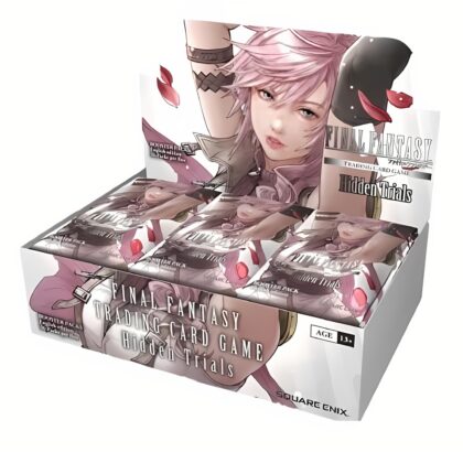 Photo by Tomato Republic Chile on November 2, 2024. An anime-style image of 1 Final Fantasy TCG Opus 23- Hidden Trials Booster Display.