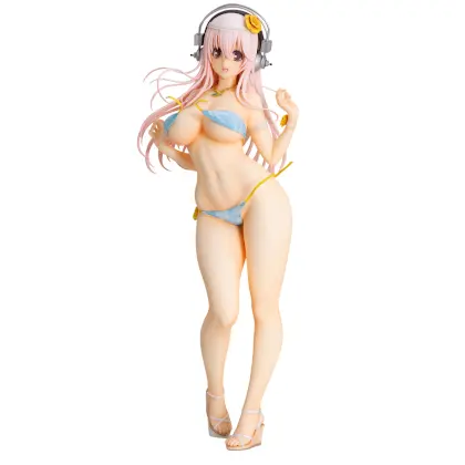 Photo by Tomato Republic Chile on May 26, 2025. An anime-style image of 1 Figura Super Sonico Summer Vacation Orchid Seed escala 1/4,5 4582292603580