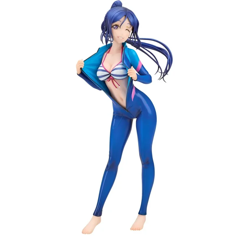 Photo by Tomato Republic Chile on June 11, 2025. An anime-style image of 1 Figura Kanan Matsuura Wet Suit Love Live! Sunshine!! Alter escala 1/7 swimsuit 4560228207934